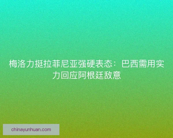 梅洛力挺拉菲尼亚强硬表态：巴西需用实力回应阿根廷敌意